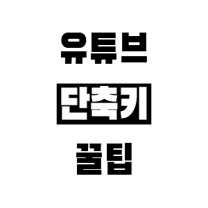 유튜브 단축키 모음