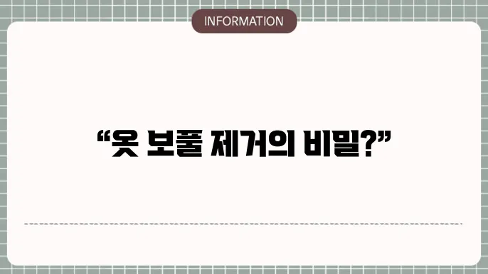 다양한 보풀 제거기 옵션!