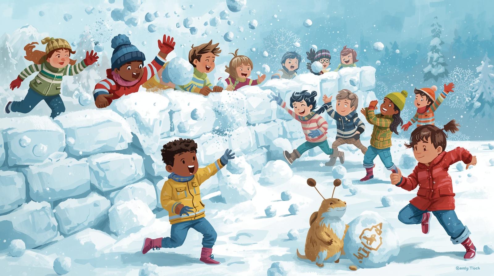 겨울 눈싸움 전통놀이