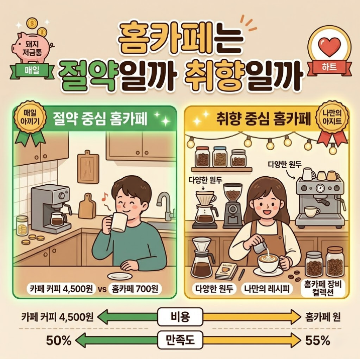 홈카페는 절약일까 취향일까