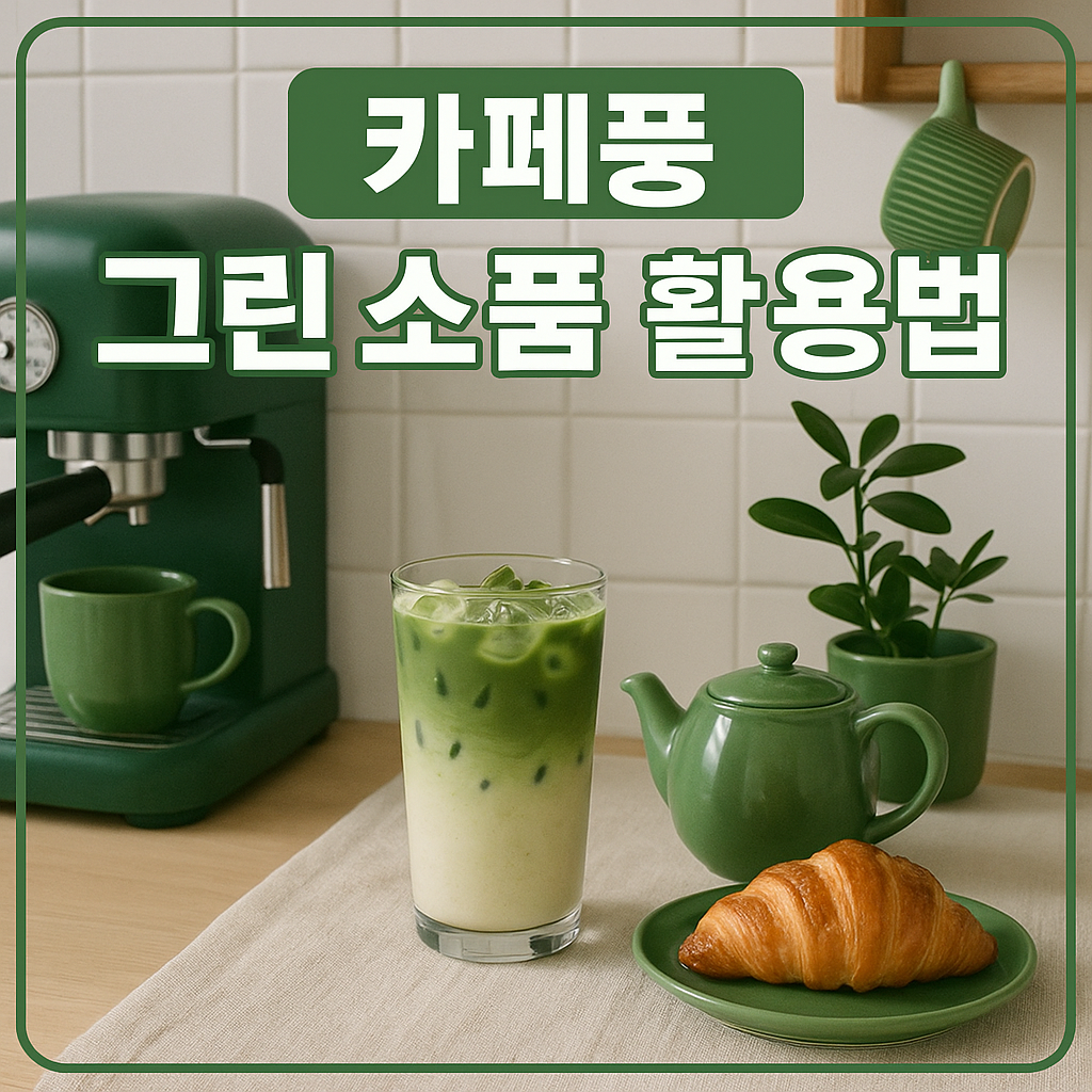 카페풍 그린 소품 활용법