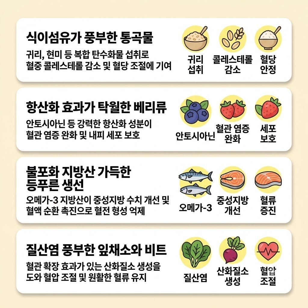 혈관 청소에 좋은 음식, 무엇을 먹어야 혈관 건강에 도움이 될까요?