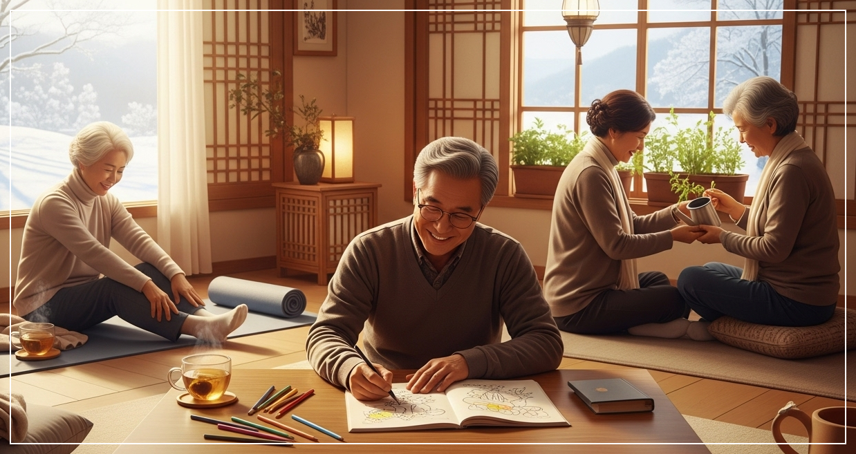 시니어를 위한 겨울철 마음 면역강화 루틴 : 코시팅(KST)