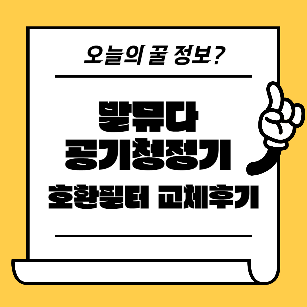 발뮤다 공기청정기 호환필터 교체
