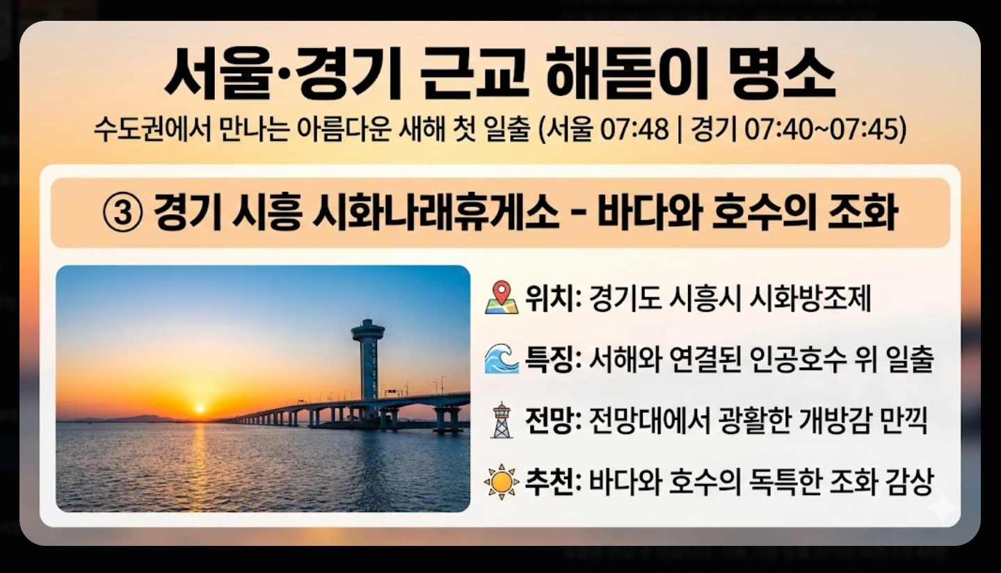 2026년 해돋이 시간 지역별 완벽 정리