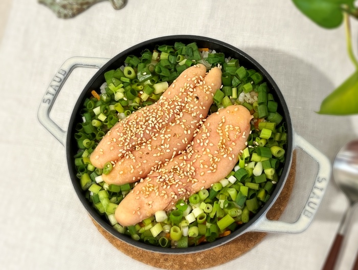 명란 솥밥 레시피