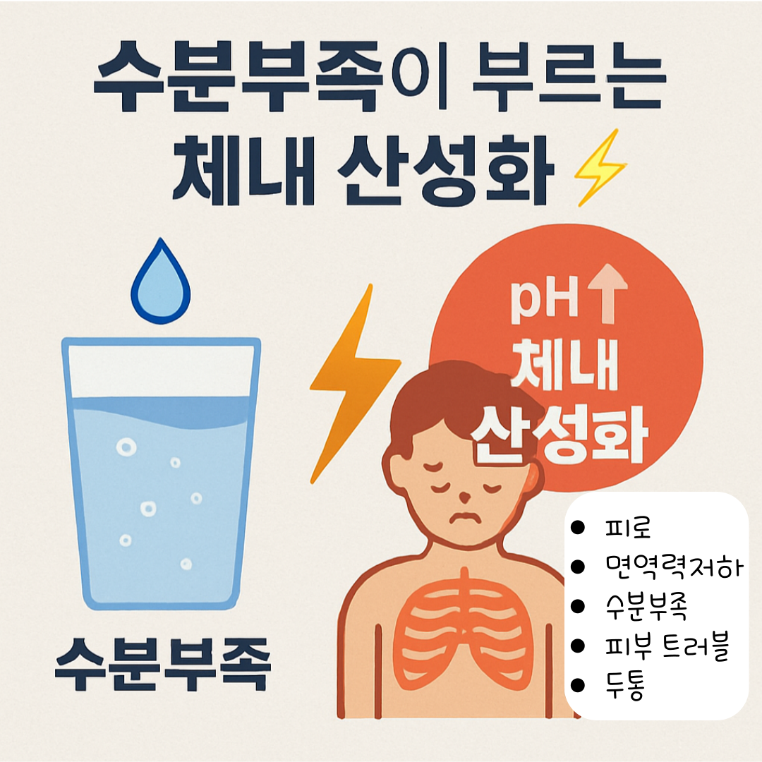 수분부족이 부르는 체내산성화