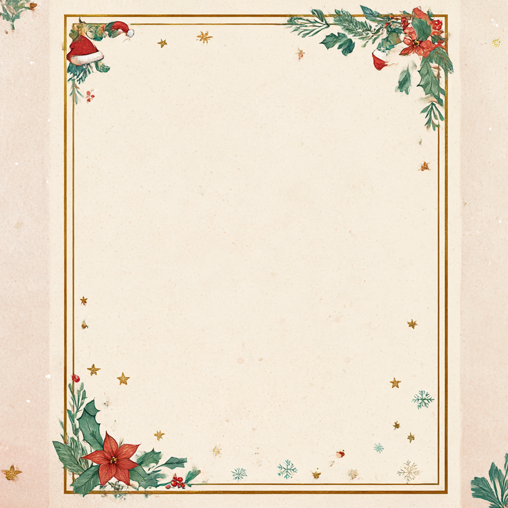 산타 할아버지 편지지 프린트