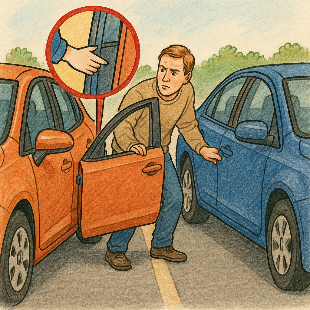 차량 문콕 관련 사진