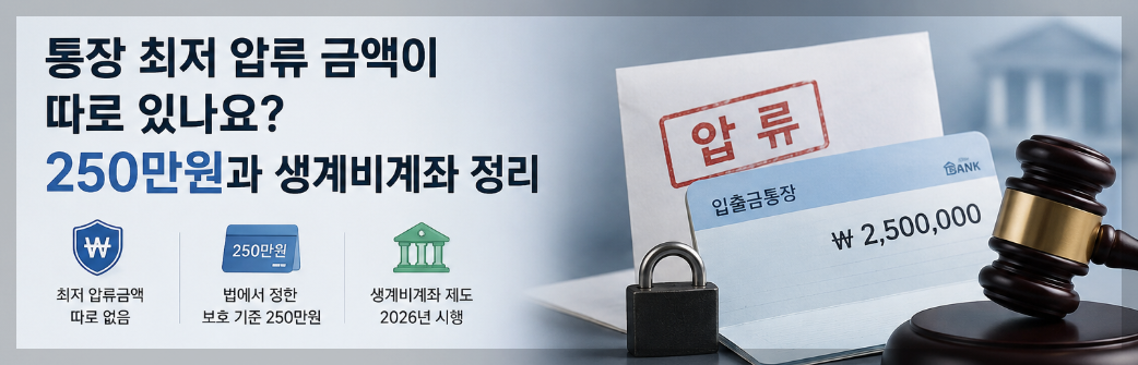 통장최저압류금액?