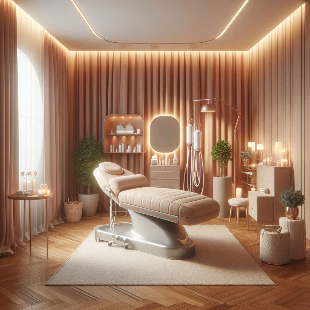 피부,체형관리 샵 배경