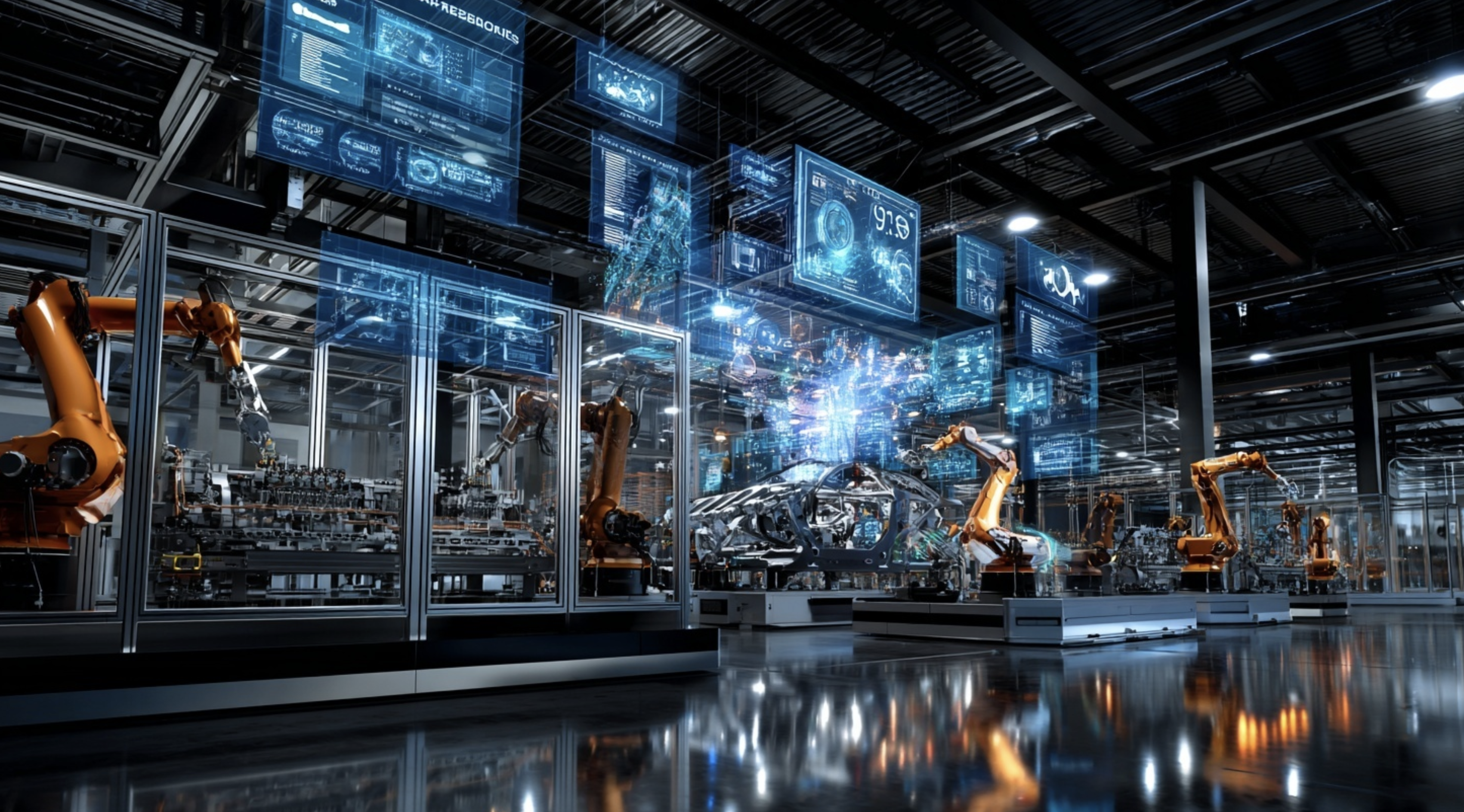 제조업에서 성공적인 로컬AI 구축 후 제조현장 모습 예시