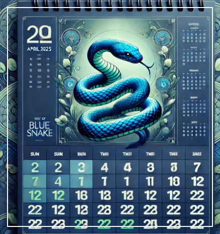 2025년 4월 간지 달력