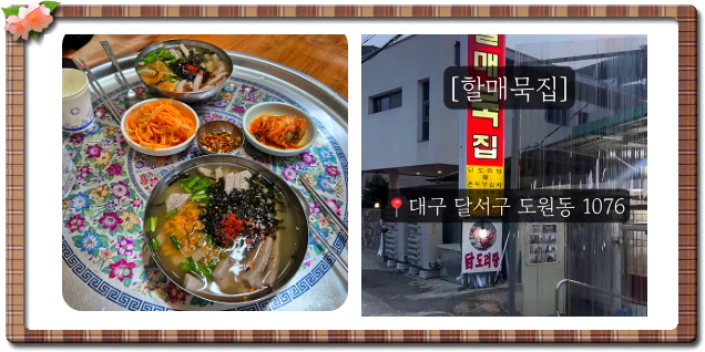 전현무계획2 대구 메밀묵채 메밀묵밥 정구지찌짐 후기