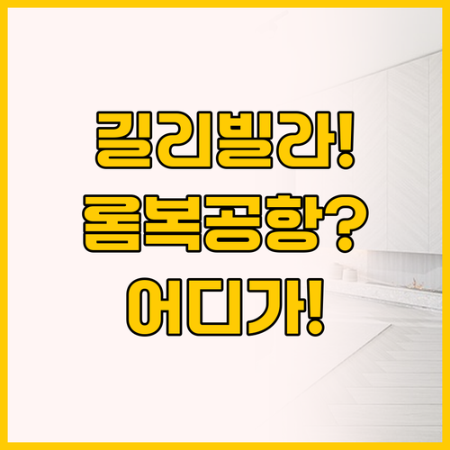 길리 트라왕안 풀빌라 vs 롬복 공항..