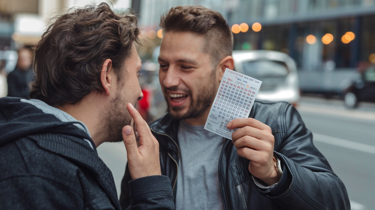 a-photo-a-man-telling-his-friend-won-a-lotto