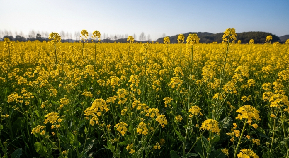 봄 유채꽃