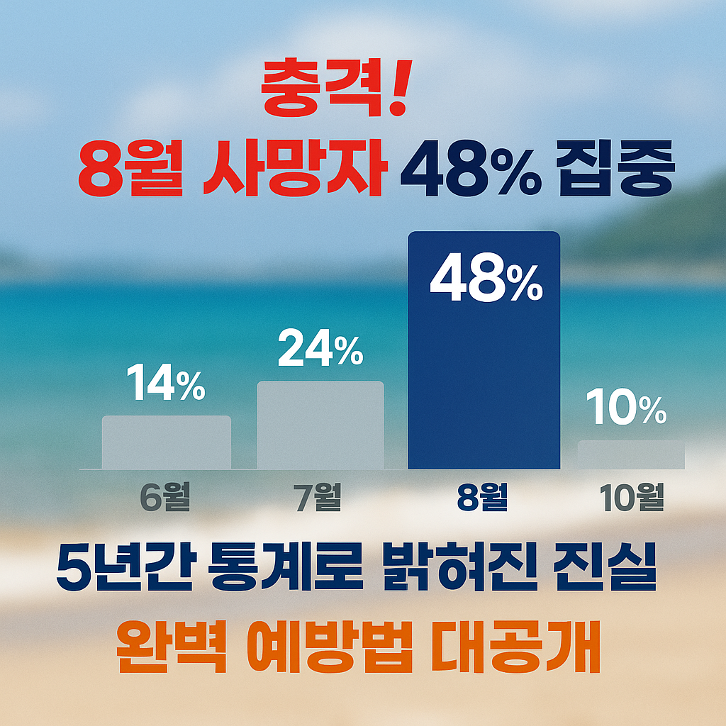 올해도 물놀이 사고? 2025 최신데이터 완벽 예방법 (촐처 : 정책브리핑 - 행정안전부 )
