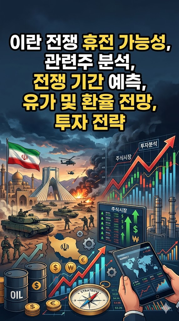 이란 전쟁 휴전 가능성, 관련주 분석, 전쟁 기간 예측, 유가 및 환율 전망, 투자 전략