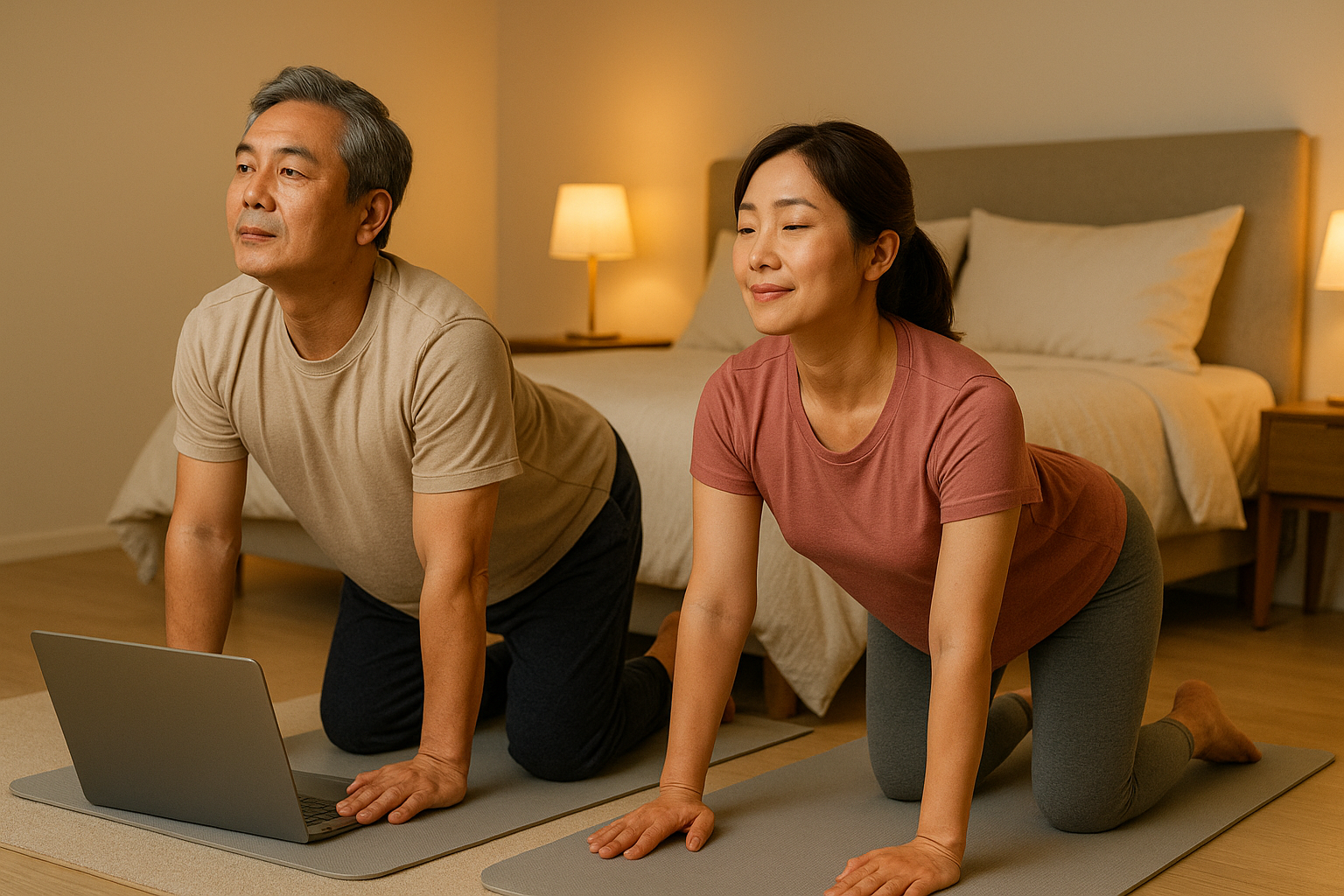 저녁 스트레칭 루틴