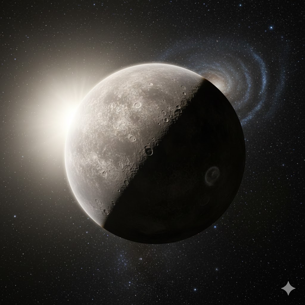 태양계 제1행성 수성 우주 배경 일러스트