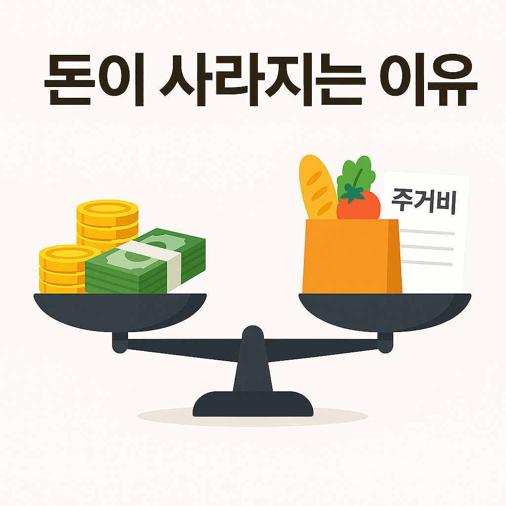 물가 상승과 생활비 증가의 균형을 보여주는 이미지