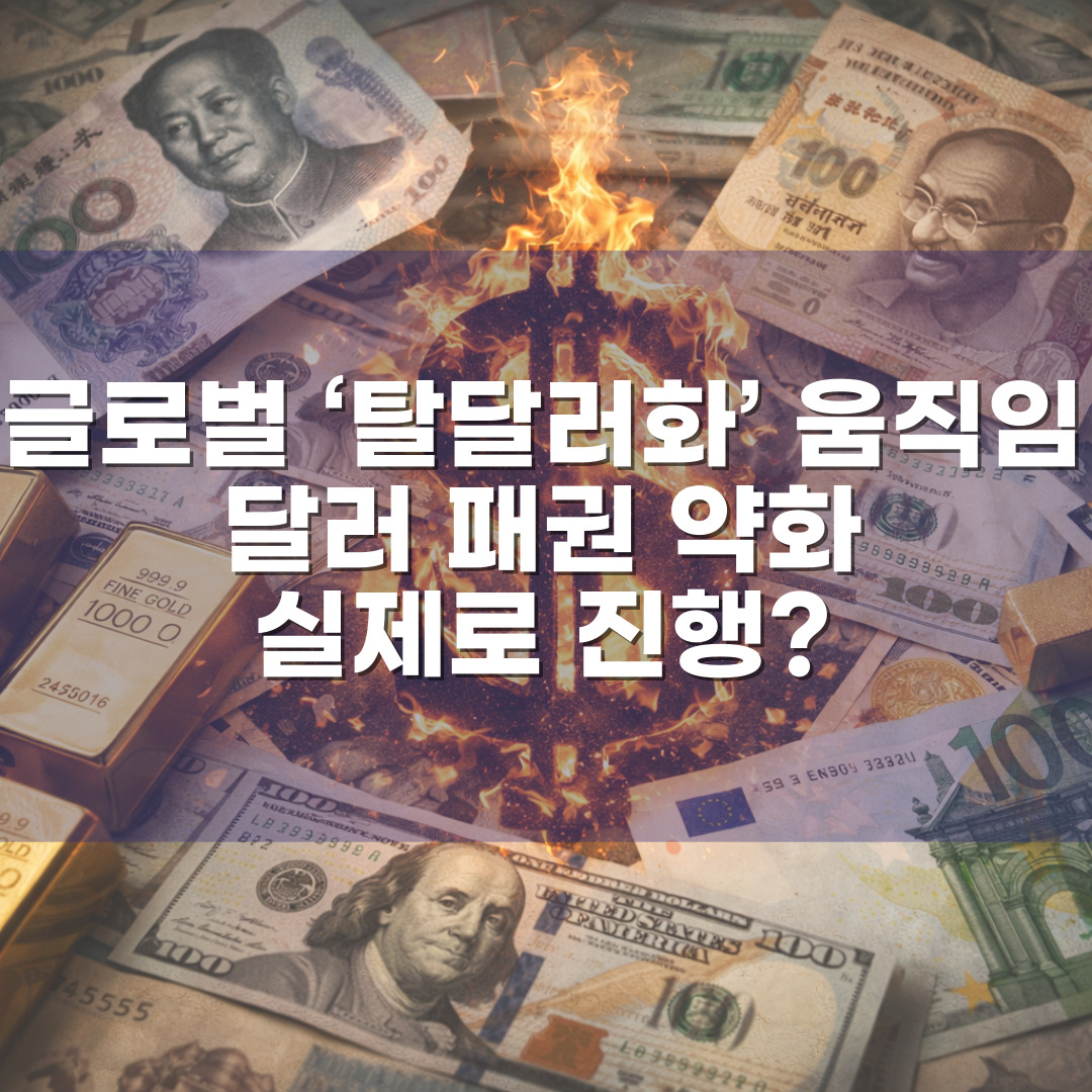 글로벌 ‘탈달러화’ 움직임 – 달러 패권 약화가 실제로 진행되고 있을까?