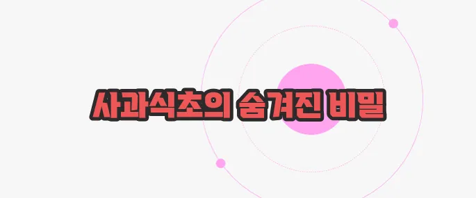 사과식초의 효능 궁금한 점, 풀어보죠