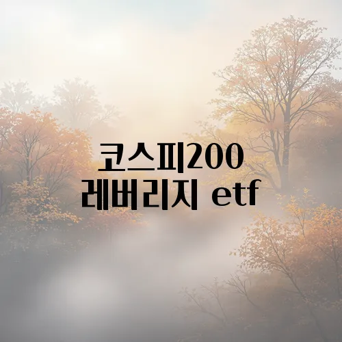 코스피200 레버리지 etf