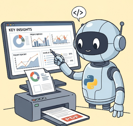 파이썬 수익률 리포트 PDF 자동 저장