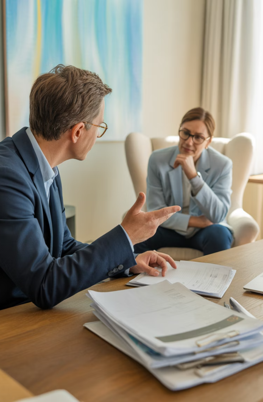 꼬리뼈골절때문에 손해사정사와 상담중