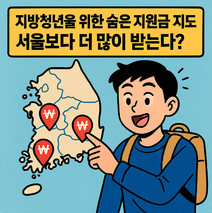 지방청년을 위한 숨은 지원금 지도 – 서울보다 더 많이 받는다?