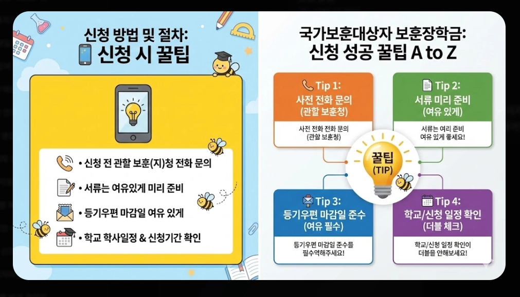 국가보훈대상자 보훈장학금 신청자격,신청방법