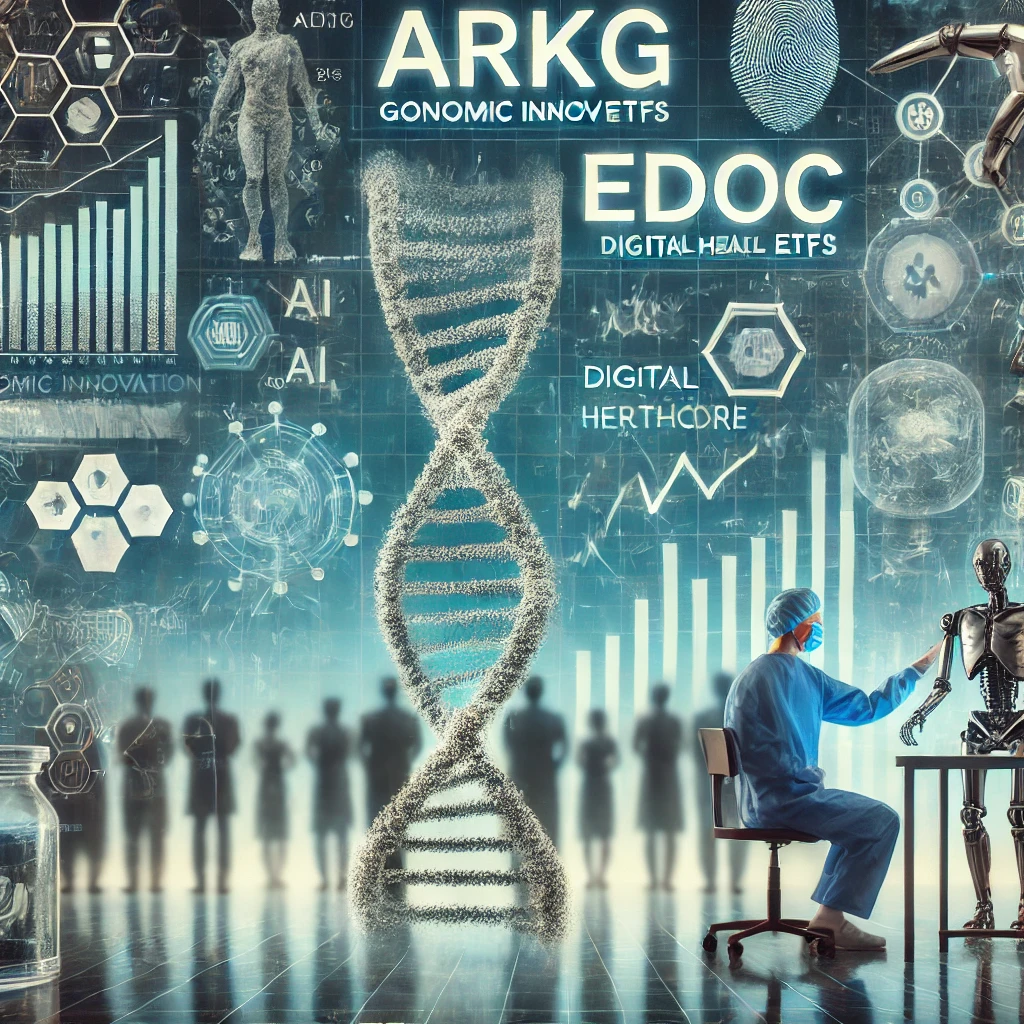 헬스케어 관련 ETF ARKG, EDOC 관련 이미지