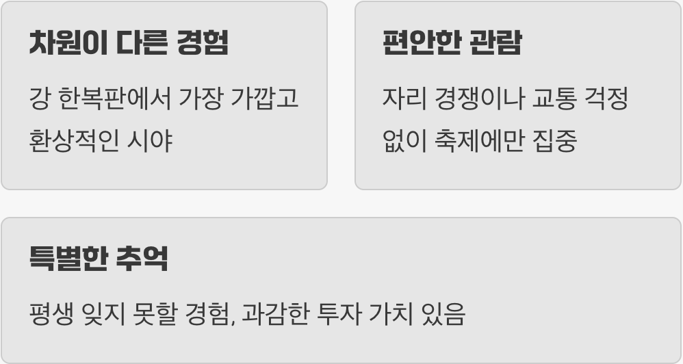 7. 가장 특별한 경험, 한강 유람선
