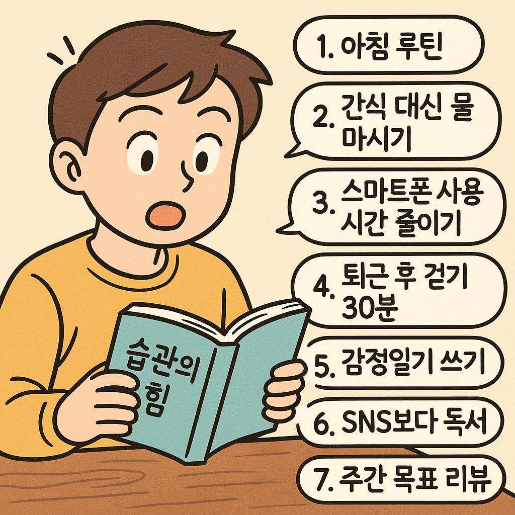 습관의 힘 책 한 권으로 실천한 7가지 변화