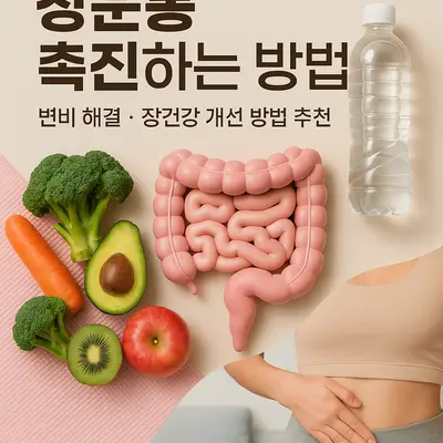 장운동 촉진하는 방법: 변비 해결, 장건강 개선 방법 추천
