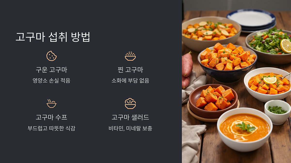 고구마 섭취 방법