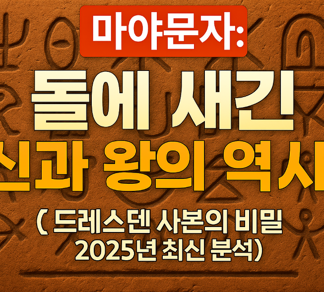 정글 속 돌에 새겨진 마야 문명의 정교한 상형문자