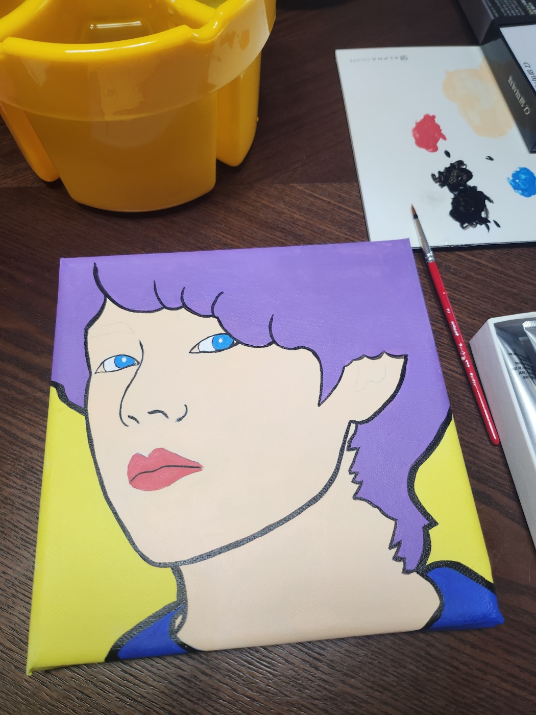 뷔 팝아트 초상화