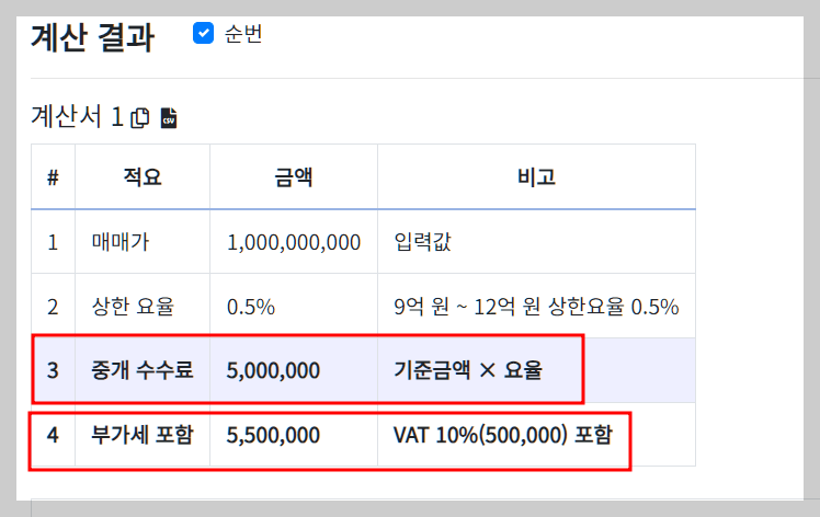 부동산 복비 계산기