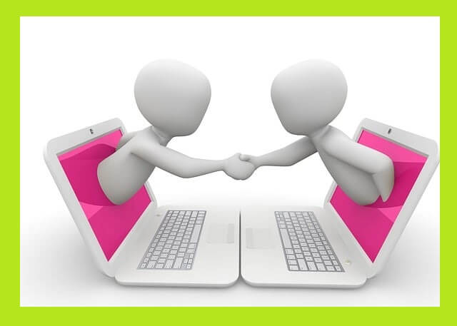 사이버-소통-일러스트