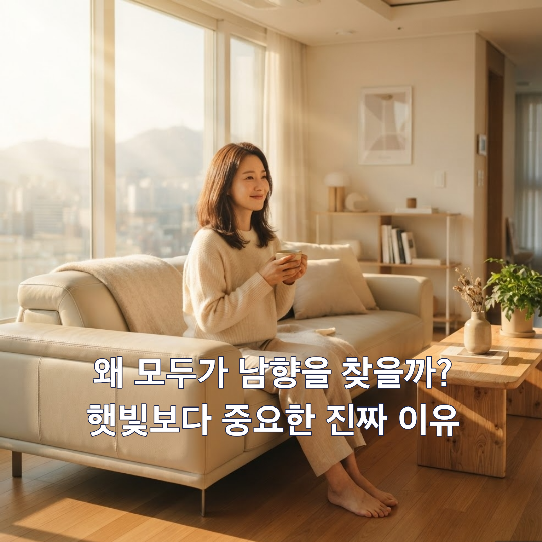 왜 모두가 남향을 찾을까?
햇빛보다 중요한 진짜 이유