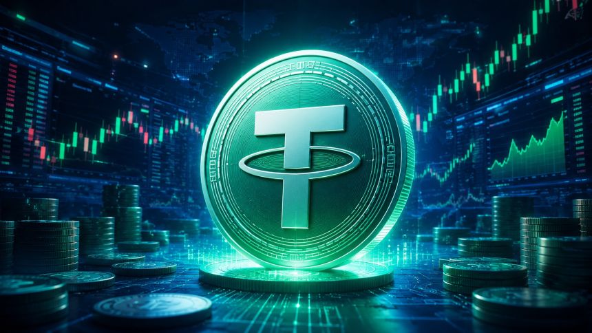 USDT 테더 코인 시장 지배력 이미지 - 압도적 유동성 1위 스테이블코인