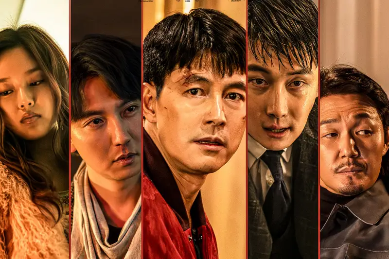 영화 보호자에 출연하는 배우 박유나, 김남길, 정우성, 김준한, 박성웅