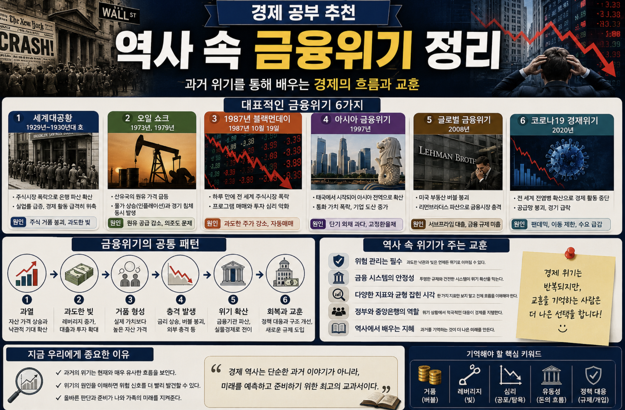 경제 공부 추천 역사 속 금융위기 정리