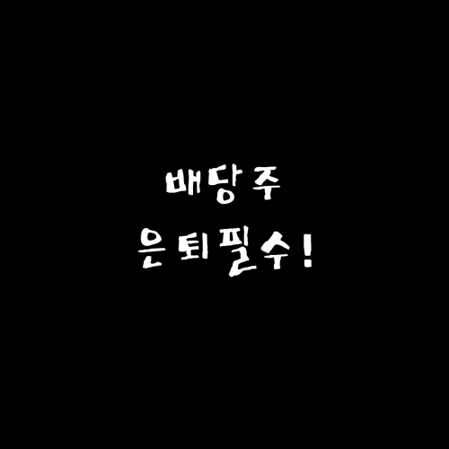 지금 시작하는 배당주 투자 은퇴 준비..