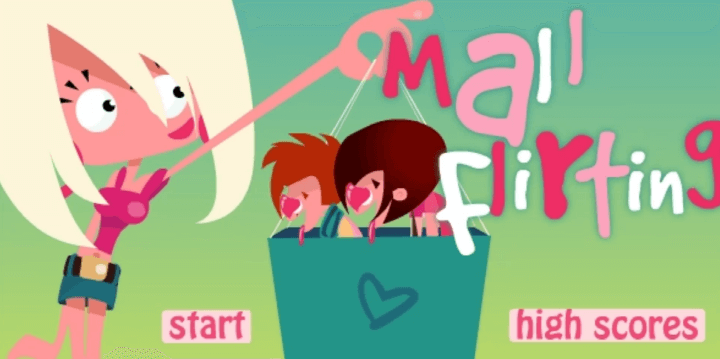 눈빛보내기6-플래시게임-쇼핑몰편-메인-화면