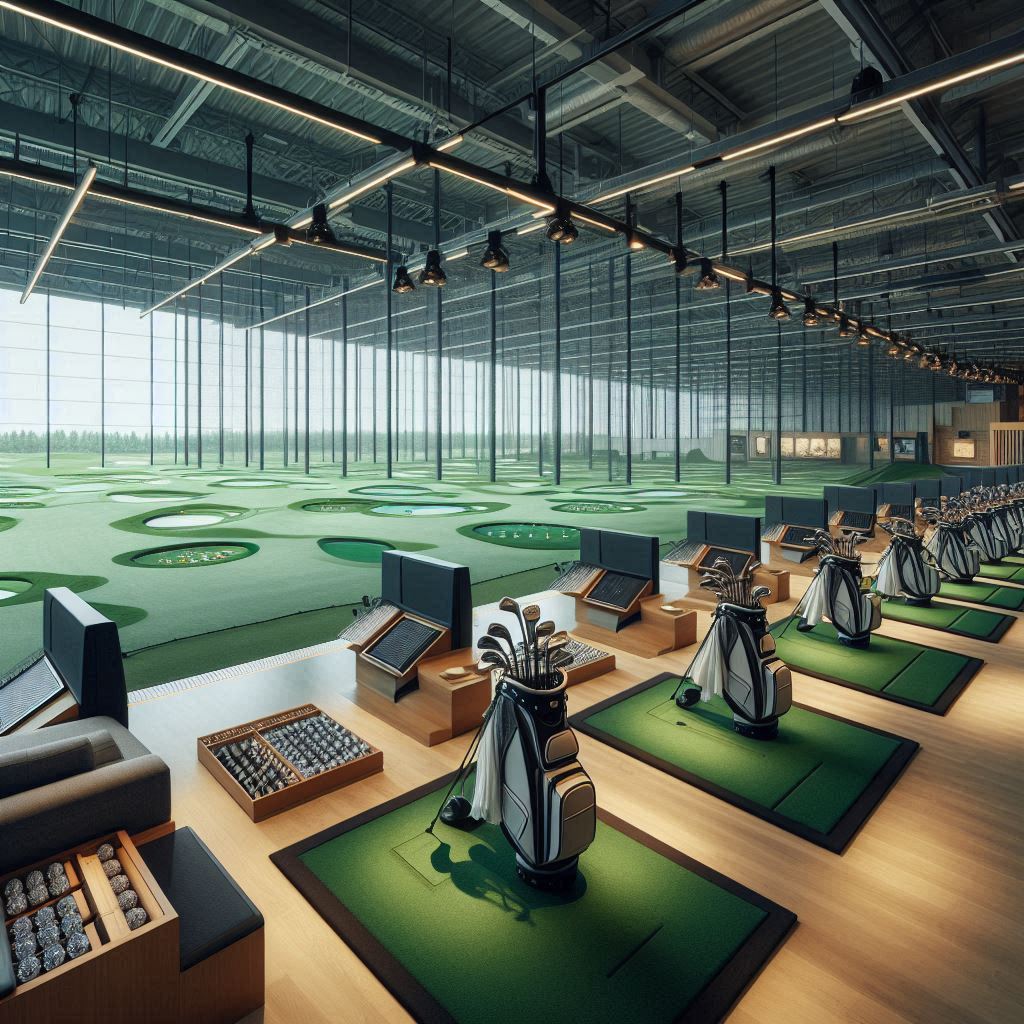 실내골프연습장 배경
