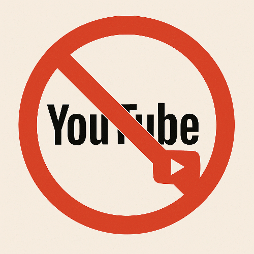 유튜브 금지 사진